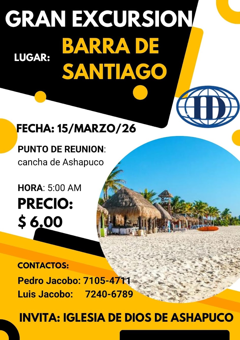 Excursión Barra de Santiago